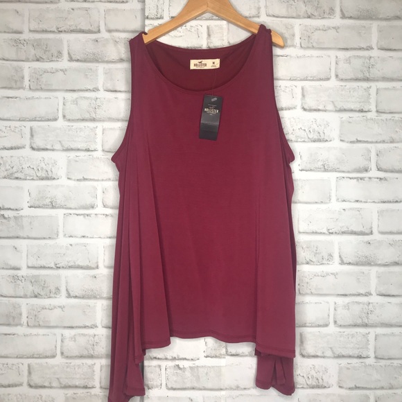 Hollister Tops - Maroon Hollister Bell Long Sleeve Top